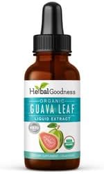 Guava Leaf Extract - Organic Guava Leaves - Hojas de Guayaba for Health &amp Wellness Immune Support Hair Skin and Nails Supplement | Non-GMO |1oz Bottle - Herbal Goodness