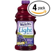Welch Juices Concord Grape Light Light Juice 64 oz(Pack of 4)