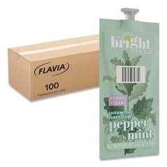 The Bright Tea Co. Peppermint Herbal Tea Freshpack Peppermint 0.07 oz Pouch 100/Carton