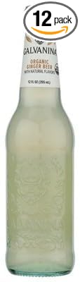 Galvanina Organic Ginger Beer Soda 12 fl oz (Pack of 12)