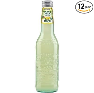 Galvanina Organic Lemon Soda 12 fl oz (Pack of 12)