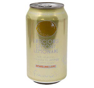 Frannie's Sparkling Beverage- Zero Calories &amp Sugar Aspertame Free: 8-Pack 12 fl. oz. Cans (Lucious Lemonade)