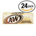 A&ampW Cream Soda 12oz Cans (Pack of 24)