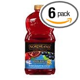 Northland Pomegranate Plus 100% Blueberry Juice Blend 64 Fl Oz (Pack of 6)