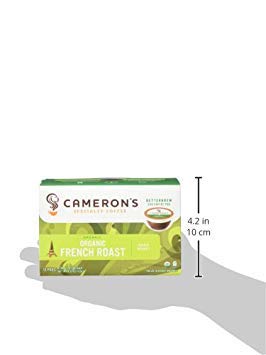 Cameron's Coffee Single Serve Pods Organic French Roast 12 Count (Pack of 6)