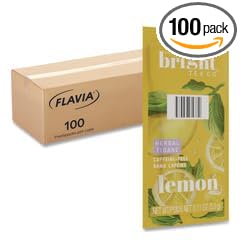 The Bright Tea Co. Lemon Herbal Tea Freshpack Lemon 0.11 oz Pouch 100/Carton