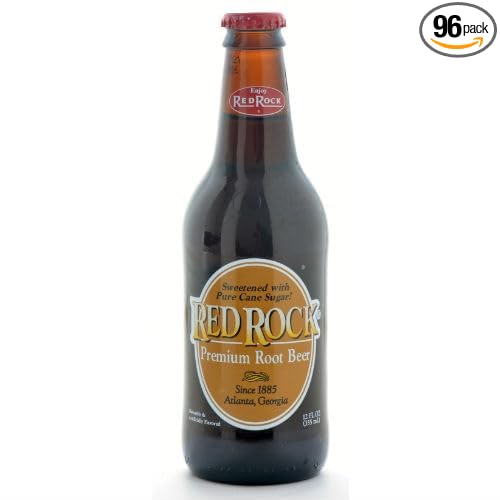 Red Rock Premium Root Beer - 12 oz (96 Glass Bottles)