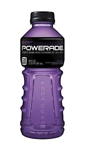 POWERADE Grape Bottles 20 FL OZ Bottles (12)