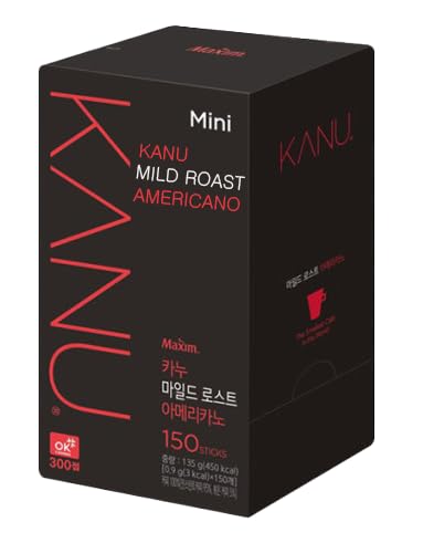 Maxim Kanu Mini Mild Roasted Americano Coffee 0.9g x 150 sticks