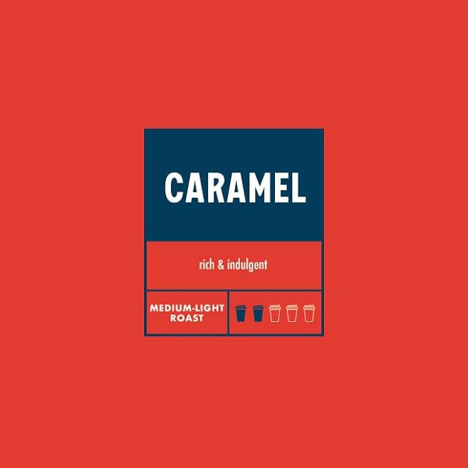Boyd's Caramel Ground Coffee 5/2.5oz Pre-Portioned Packets - 12.5oz Total - Rich and Indulgent