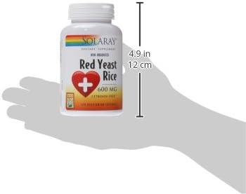 Solaray Red Yeast Rice 600mg 120 Veggie Capsules