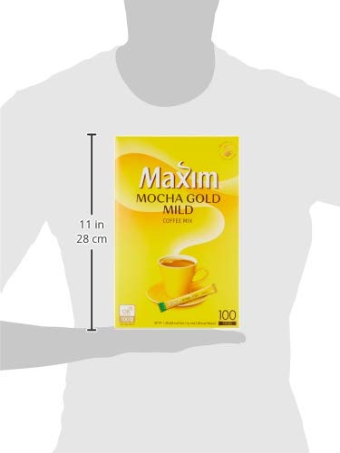 Maxim Mocha Gold Mild Coffee Mix 12g X 100pc (2.64 Pound)(Pack of 2)