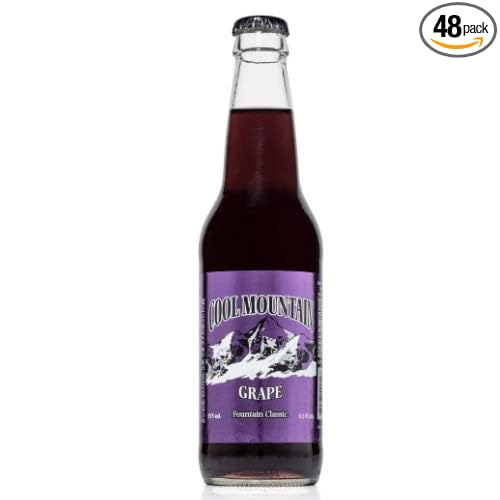 Cool Mountain Grape Soda - 12 oz (48 Glass Bottles)