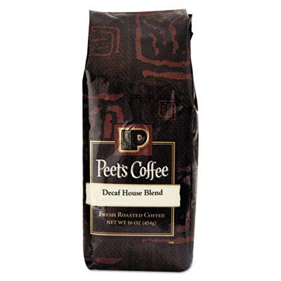 (3 Pack Value Bundle) PEE501487 Bulk Coffee House Blend Decaf Ground 1 lb Bag