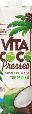 Vita Coco Pressed Coconut Water 33.8 fl oz (Pack of 12)