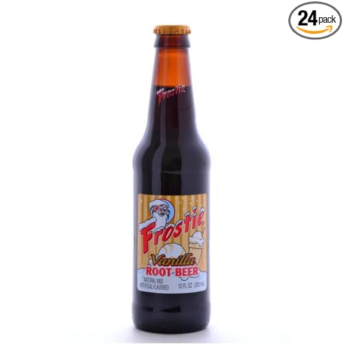Frostie Vanilla Root Beer - 12 oz (24 Glass Bottles)