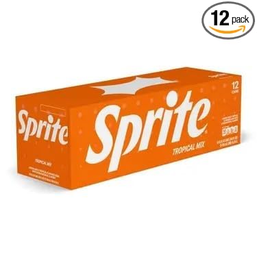 Tropical Mix Soda SpRITe 144 Fl Oz12 cans