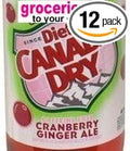 Canada Dry Ginger Ale DIet Cranberry 12 oz Can (12 pack)