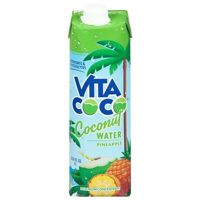 Vita Coco Pineapple Coconut Water 1 L (Pack of 12)