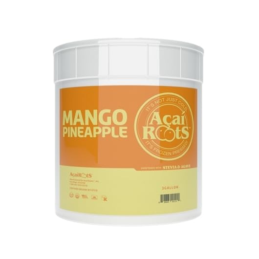 Acai Roots Premium Mango Pineapple Sorbet 3 Gallon