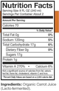 Biotta Organic Carrot Juice - 100% Vegetable Juice for Energy Immunity &amp Wellness - Excellent Source of Nutrients - All Natural Non-GMO Gluten-Free (16.9 Fl Oz Pack of 6)