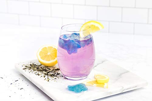 Teami Pure Butterfly Pea Flower Tea - Blue &amp Purple Dried Butterfly Pea Flower Supports Health and Beauty - Caffeine-Free Hand Selected Jasmine Infused Premium Tea - 30 servings per bag