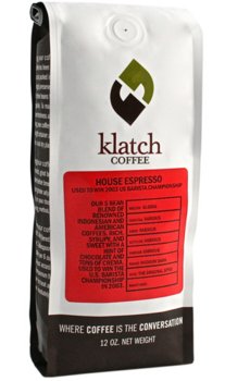 Klatch Coffee House Espresso Medium-Dark Roast 5 Pounds Whole Bean