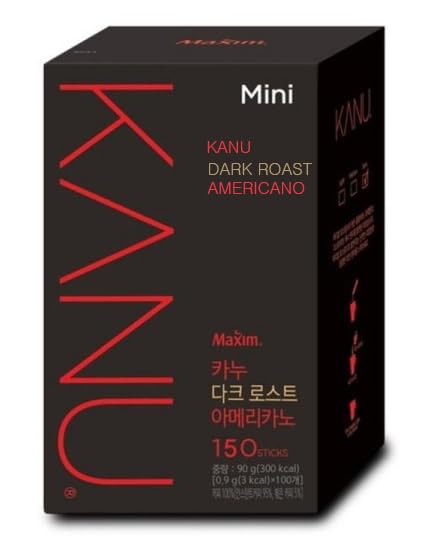 Kanu Mini Dark Roasted Americano Coffee 0.9g150 sticks (1box)Maxim