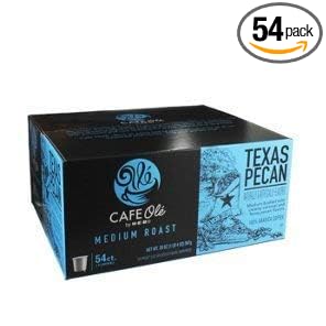 HEB cafe ole Texas pecan single serve coffee 54 count (One Pack)