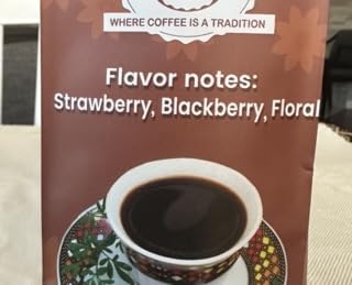 Land of Origins Coffee ETHIOPIAN YIRGACHEFFE GROUND Natural medium Roast Coffee - 12oz