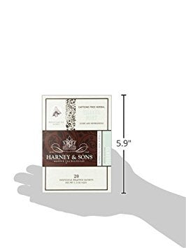 Harney &amp Sons Tilleul Mint Herbal Tea 20 Count (Pack of 6)