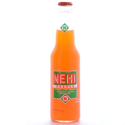 NEHI Orange Soda - 12 oz. (12 Glass Bottles) 48 Pack
