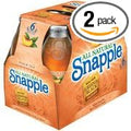 Snapple All Natural Peach Tea 16 fl oz 6 count(Case of 2)