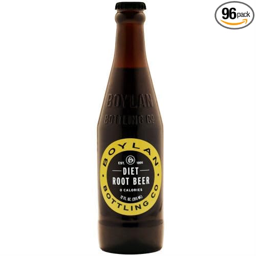 Boylans Diet Root Beer - 12 oz (96 Glass Bottles)