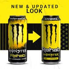 16 Pack - Monster Rehab - Tea + Lemonade + Energy - 15.5oz.