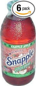 Snapple Fruit Drink Apple Juice 16 Fl Oz (Pack of 6) by Snapple [Foods]