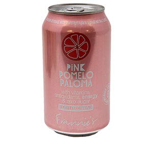 Frannie's Sparkling Beverage- Zero Calories &amp Sugar Aspertame Free: 8-Pack 12 fl. oz. Cans (Pink Pomelo Paloma)