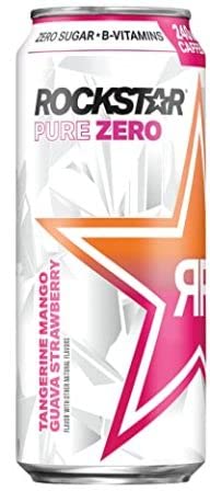 Rockstar Pure Zero Energy Drink Variety- Silver Ice Pure Zero Punched#TMGS Watermelon - 16fl.oz. (Pack of 16)