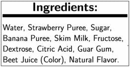 Freal BTC1 Strawberry Banana Smoothie 10 Fluid Ounce - 12 per case.
