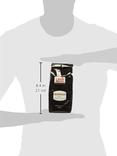 Lee's Coffee Exclusive-Espresso Whole Bean Coffee 12 Ounce