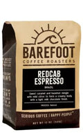 Barefoot Coffee Redcab - Espresso Dark Roasted Whole Bean Coffee - 11 Ounce Bag