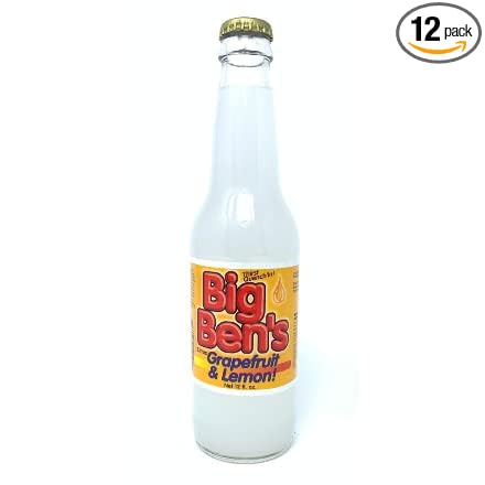 Big Ben's Grapefruit &amp Lemon Soda - 12 OZ (12 Glass Bottles)