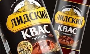 Authentic Eastern European Fermented Kvass LIDSKI Dark Drink - Soft Drink Made with Rye Flour Rye &amp Barley Malt – Non Alcohol Russian Soda - 6-Pack of Kvass Drink Can15.20 fl. oz (0.45L)