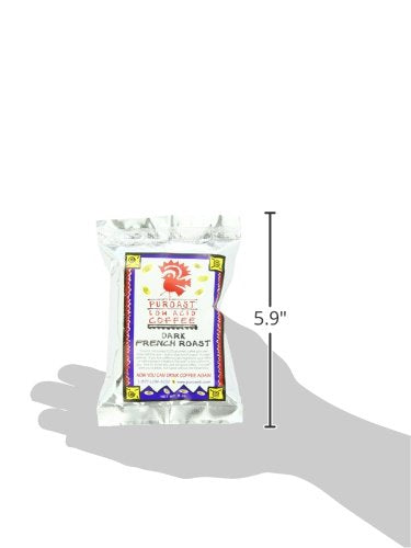 Puroast Low Acid Coffee French Roast Bag 3 Ounce (Pack of 50)