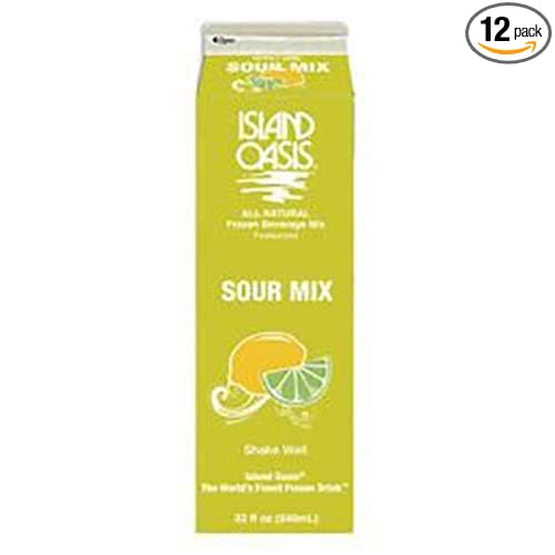 Island Oasis Sour Frozen Beverage Mix 32 Fluid Ounce - 12 per case.