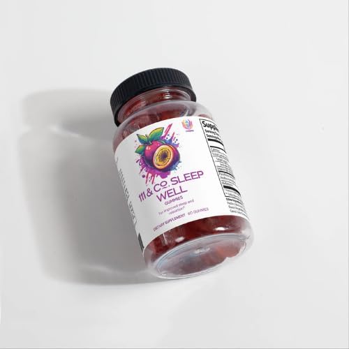 111 &amp Co. Sleep Well Gummies Adult Sleep Support Supplement 60 Count