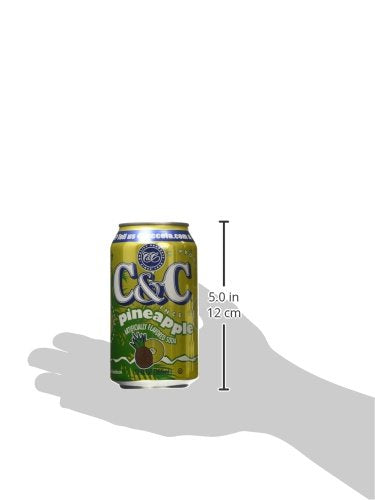 C&ampC Soda Pineapple 12 fl.oz 24 Count