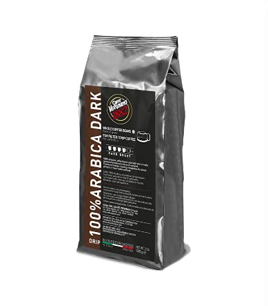 Caffe Vergnano Dark Roast Filter Drip 100% Arabica Whole Beans Coffee 2.2lb/1kg