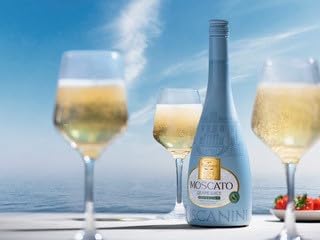 Tuscanini Sparkling Moscato Grape Juice 25.3oz (2 Pack) | Non Alcoholic Italian Moscato | Elegant Champagne Bottle | Imported from Italy | Great for Cocktails | Kosher