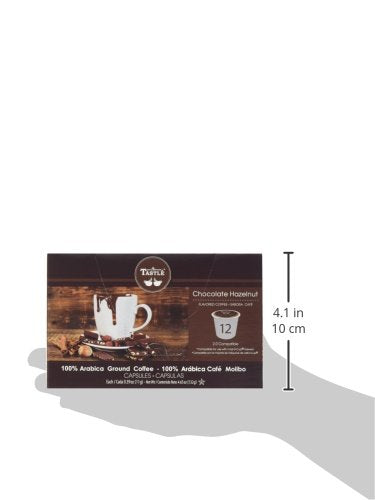 Cafe Tastlé Chocolate Hazelnut Single Serve Coffee 72 Count (Pack of 6)